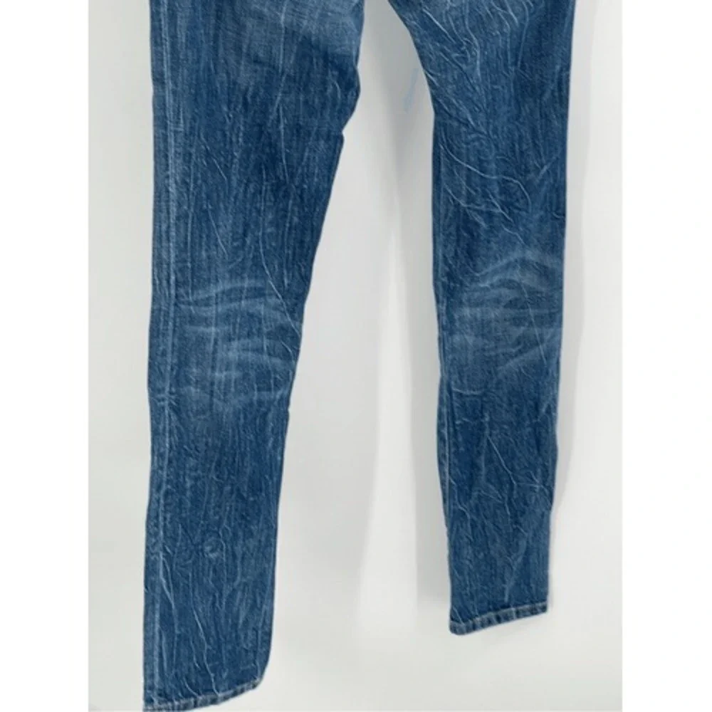 Current Elliot Jeans Women's Size 25 Straight Leg‎ Blue Acid Wash Low Rise